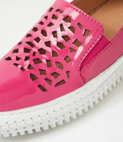 Women DIANA FERRARI Sneakers-Jafferson Fuchsia Patent Leather Sneakers