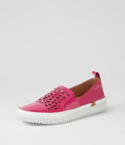 Women DIANA FERRARI Sneakers-Jafferson Fuchsia Patent Leather Sneakers