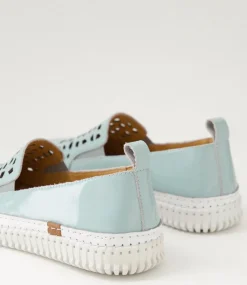 Women DIANA FERRARI Sneakers-Jafferson Pale Blue Patent Leather Sneakers