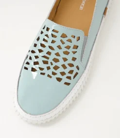 Women DIANA FERRARI Sneakers-Jafferson Pale Blue Patent Leather Sneakers