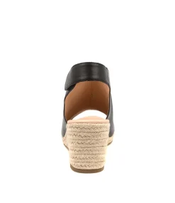 Women DIANA FERRARI Espadrilles|Wedges-JAMCIE BLACK LEATHER