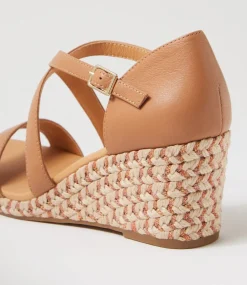 Women DIANA FERRARI Heels|Sandals-Jareem Light Tan Multi Rope Leather Sandals