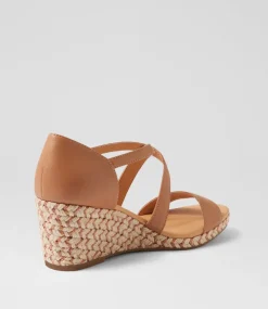 Women DIANA FERRARI Heels|Sandals-Jareem Light Tan Multi Rope Leather Sandals