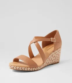 Women DIANA FERRARI Heels|Sandals-Jareem Light Tan Multi Rope Leather Sandals