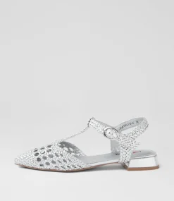 Women I LOVE BILLY Flats-Jartello Silver Flat Shoes