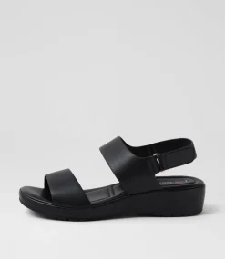 Women I LOVE BILLY Flats|Sandals-Jazzine Black Sandals