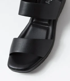 Women I LOVE BILLY Flats|Sandals-Jazzine Black Sandals