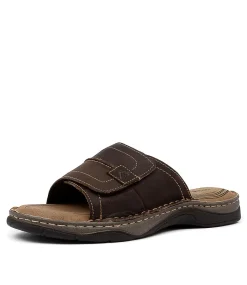 COLORADO Casuals|Sandals-Jeep Brown Crazyhorse Leather Sandals
