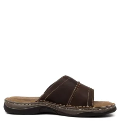 COLORADO Casuals|Sandals-Jeep Brown Crazyhorse Leather Sandals