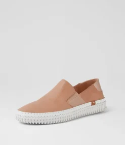 Women DIANA FERRARI Sneakers-Jemax Nude Rose Gold Shrunken Leather Sneakers