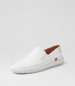 Women DIANA FERRARI Sneakers-Jemax White Silver Leather Sneakers