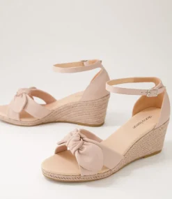 Women DIANA FERRARI Espadrilles|Wedges-Jennalea Rose Leather Rope Sandals