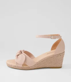 Women DIANA FERRARI Espadrilles|Wedges-Jennalea Rose Leather Rope Sandals