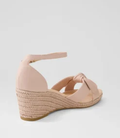 Women DIANA FERRARI Espadrilles|Wedges-Jennalea Rose Leather Rope Sandals
