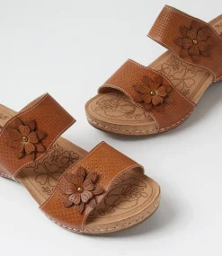 Women COLORADO Comfort|Slides-Joie Tan Leather Sandals