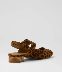 Women I LOVE BILLY Flats-Jolamber Leopard Microsuede Heels