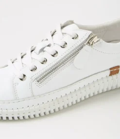 Women DIANA FERRARI Sneakers-Jonza White Leather Sneakers