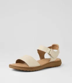 Women SUPERSOFT Comfort|Flats-Josephines D Ivory Leather Sandals
