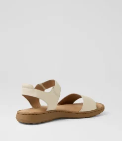 Women SUPERSOFT Comfort|Flats-Josephines D Ivory Leather Sandals