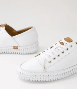 Women DIANA FERRARI Sneakers-Jossey White Leather Sneakers