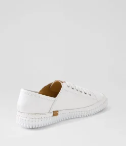 Women DIANA FERRARI Sneakers-Jossey White Leather Sneakers