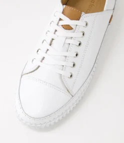 Women DIANA FERRARI Sneakers-Jossey White Leather Sneakers