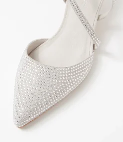 Women DIANA FERRARI Heels-Juless Silver Jewels Suede Heels
