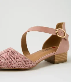 Women I LOVE BILLY Heels|Flats-Julich Rose Synthetic Raffia Heels