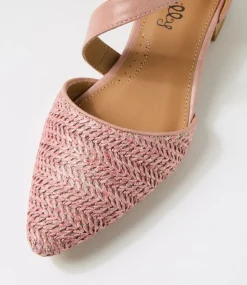 Women I LOVE BILLY Heels|Flats-Julich Rose Synthetic Raffia Heels