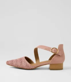 Women I LOVE BILLY Heels|Flats-Julich Rose Synthetic Raffia Heels