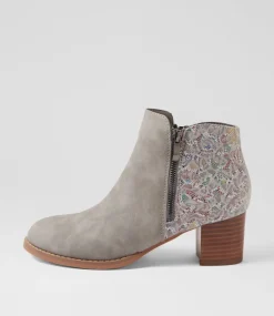 Women I LOVE BILLY Boots-Justean Misty Splash Multi Ankle Boots
