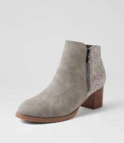 Women I LOVE BILLY Boots-Justean Misty Splash Multi Ankle Boots