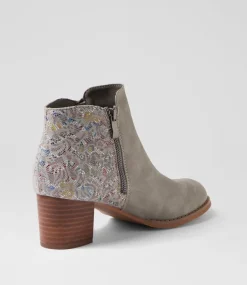 Women I LOVE BILLY Boots-Justean Misty Splash Multi Ankle Boots