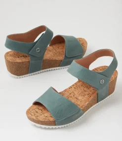 Women SUPERSOFT Comfort|Heels-Kalisie Denim Leather Sandals