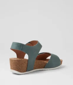 Women SUPERSOFT Comfort|Heels-Kalisie Denim Leather Sandals