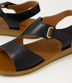 Women I LOVE BILLY Flats|Sandals-Kandall Black Sandals