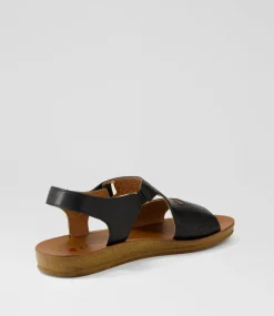 Women I LOVE BILLY Flats|Sandals-Kandall Black Sandals