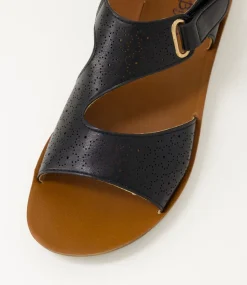Women I LOVE BILLY Flats|Sandals-Kandall Black Sandals