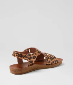 Women I LOVE BILLY Flats|Sandals-Kandre Leopard Sandals