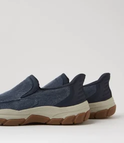 COLORADO Casuals-Kanza Dark Navy Canvas Flat Shoes