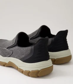 COLORADO Casuals-Kanza Grey Canvas Flat Shoes