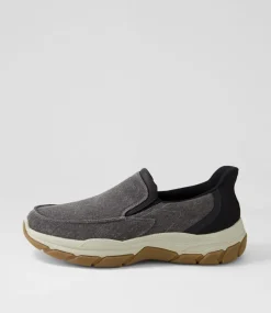 COLORADO Casuals-Kanza Grey Canvas Flat Shoes