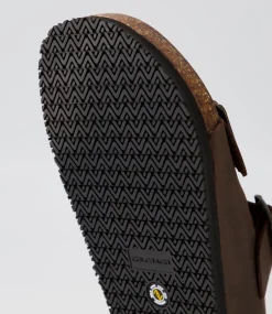 COLORADO Casuals|Sandals-Karra Mocca Crazyhorse Leather Slides
