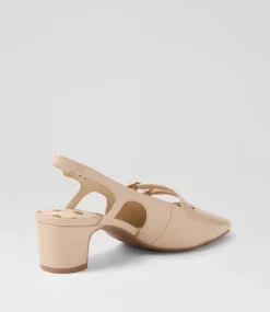 Women SUPERSOFT Heels-Katiie Almond Patent Leather Heels