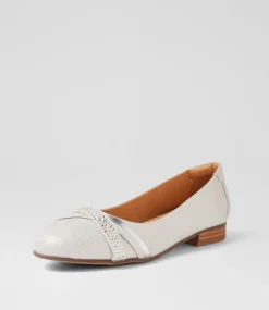 Women SUPERSOFT Comfort|Flats-Katte Almond Silver Scratch Multi Ballet Flats