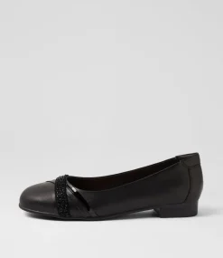 Women SUPERSOFT Comfort|Flats-Katte Black Mix Ballet Flats
