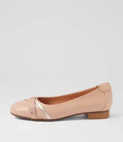Women SUPERSOFT Comfort|Flats-Katte Dark Nude Mix Ballet Flats
