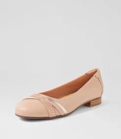 Women SUPERSOFT Comfort|Flats-Katte Dark Nude Mix Ballet Flats