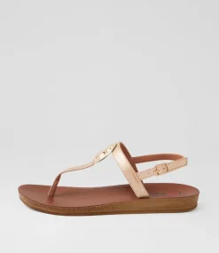 Women I LOVE BILLY Flats|Sandals-Kattiko Gold Dust Sandals