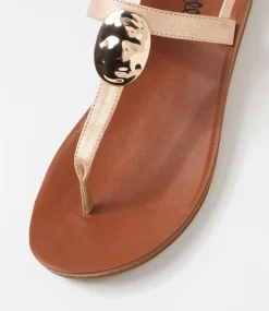 Women I LOVE BILLY Flats|Sandals-Kattiko Gold Dust Sandals